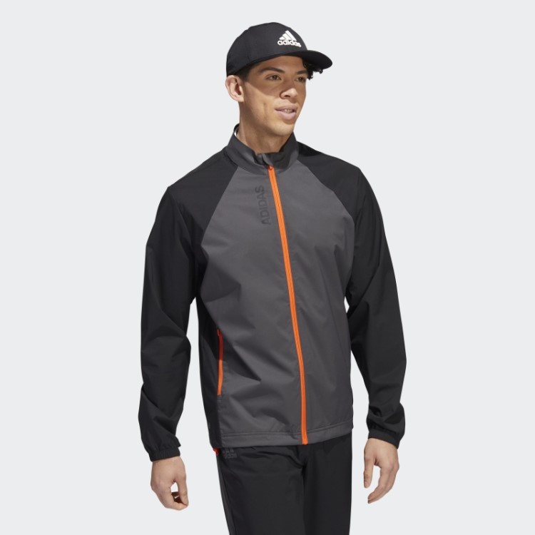 Jaqueta Provisória Com Zíper Preto Adidas