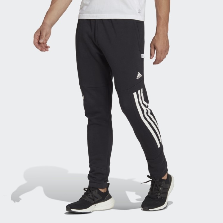 Calça De Lã Preta Com As Três Listras Adidas Future Icons