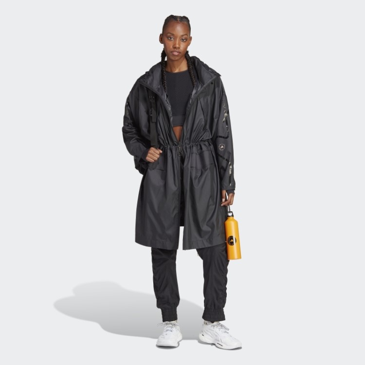 Preto Fashion Adidas By Stella Mccartney Truecasuals Parca Longa E Leve