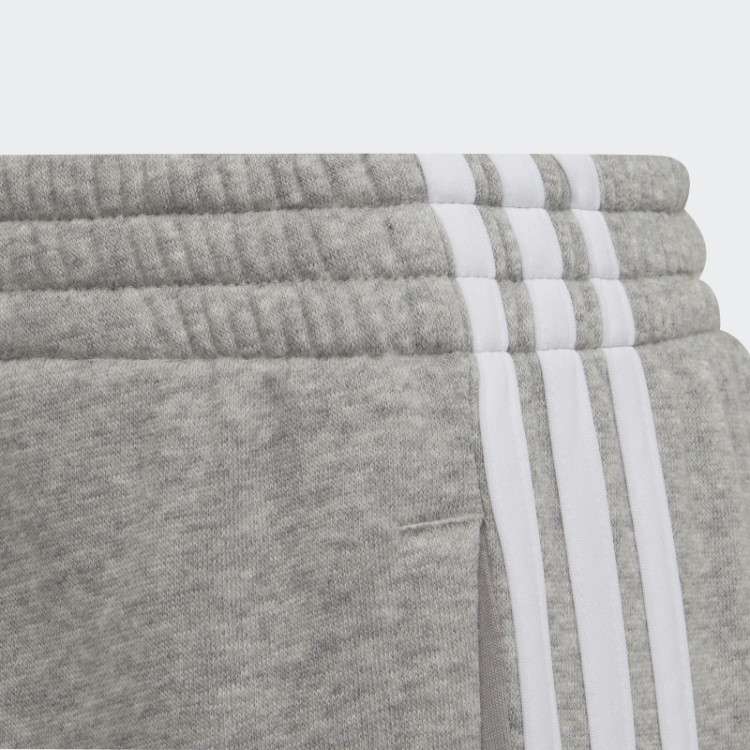 Jogger Cinza Médio Com As Três Listras Essenciais Da Adidas