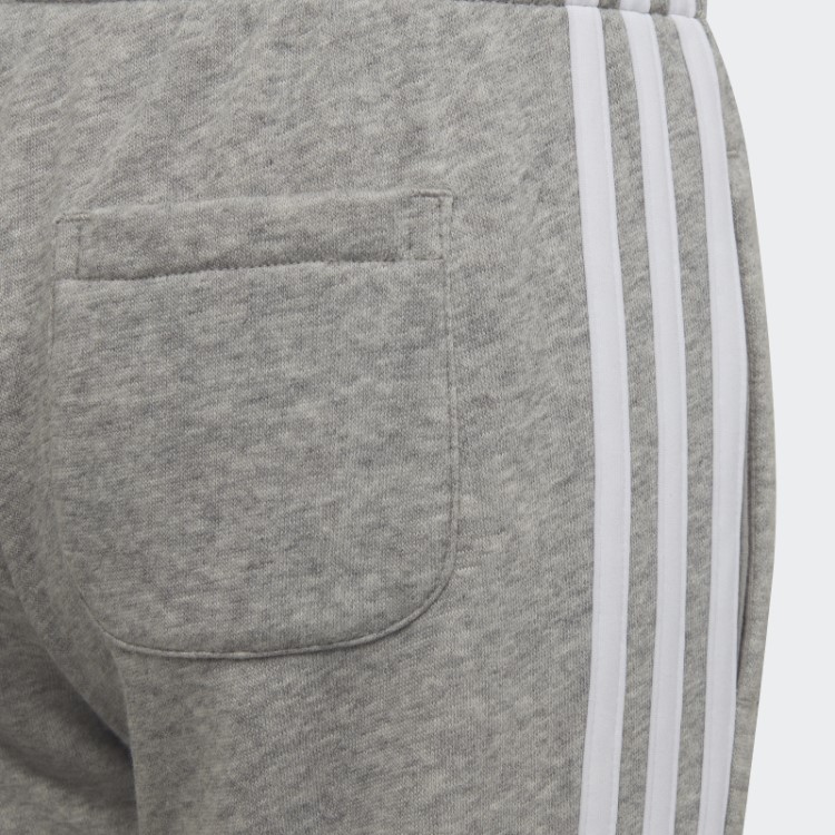 Jogger Cinza Médio Com As Três Listras Essenciais Da Adidas