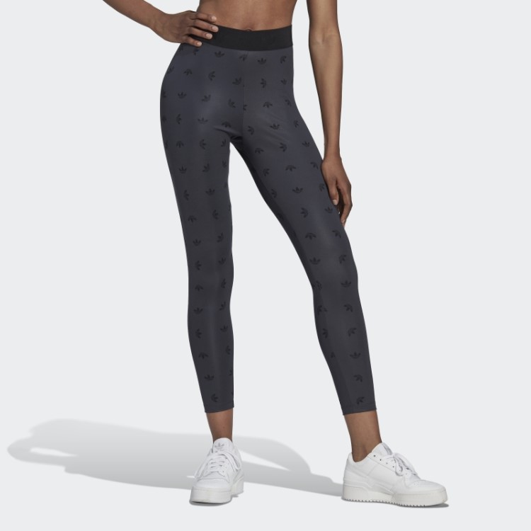 Legging Cinza Noite 7/8 Cintura Alta Com Estampa Allover Adidas