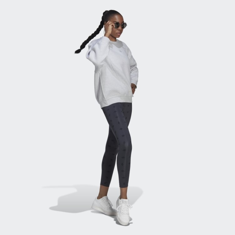 Legging Cinza Noite 7/8 Cintura Alta Com Estampa Allover Adidas