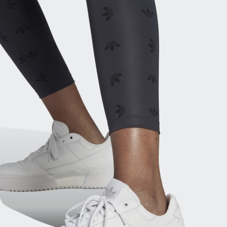 Legging Cinza Noite 7/8 Cintura Alta Com Estampa Allover Adidas