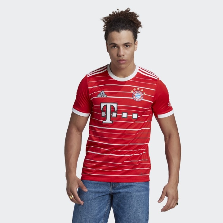 Camisa Do Fc Bayern 22/23 Vermelha Adidas