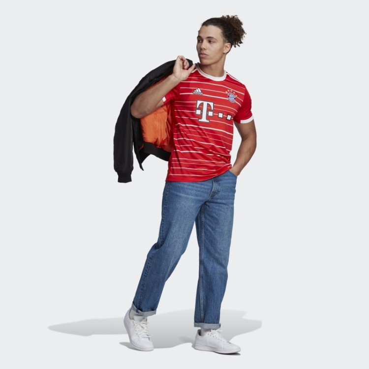 Camisa Do Fc Bayern 22/23 Vermelha Adidas