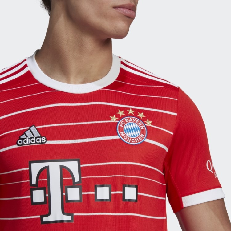 Camisa Do Fc Bayern 22/23 Vermelha Adidas