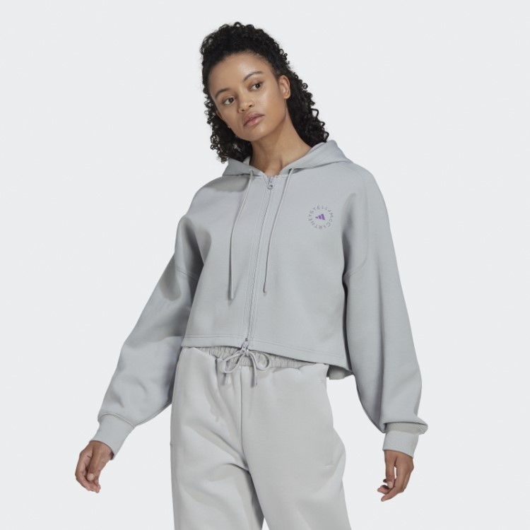 Onix Adidas By Stella Mccartney Moda Moletom Cropped