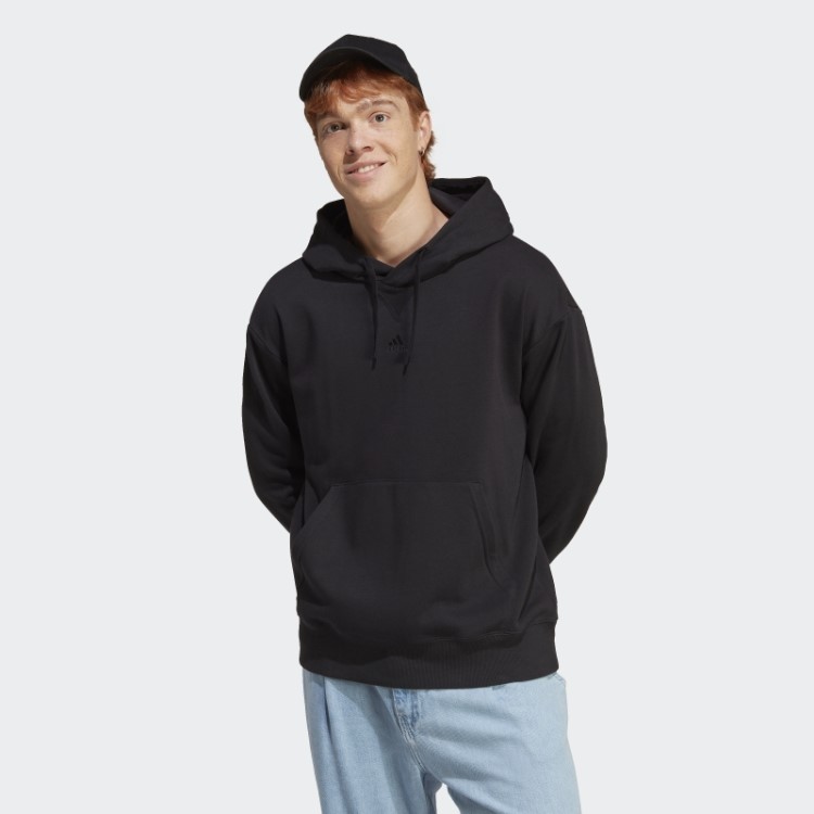 Moletom Com Capuz French Terry Preto All Szn Adidas
