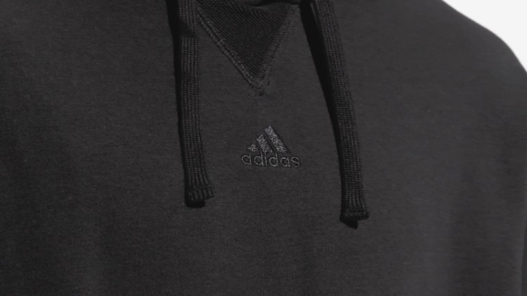 Moletom Com Capuz French Terry Preto All Szn Adidas