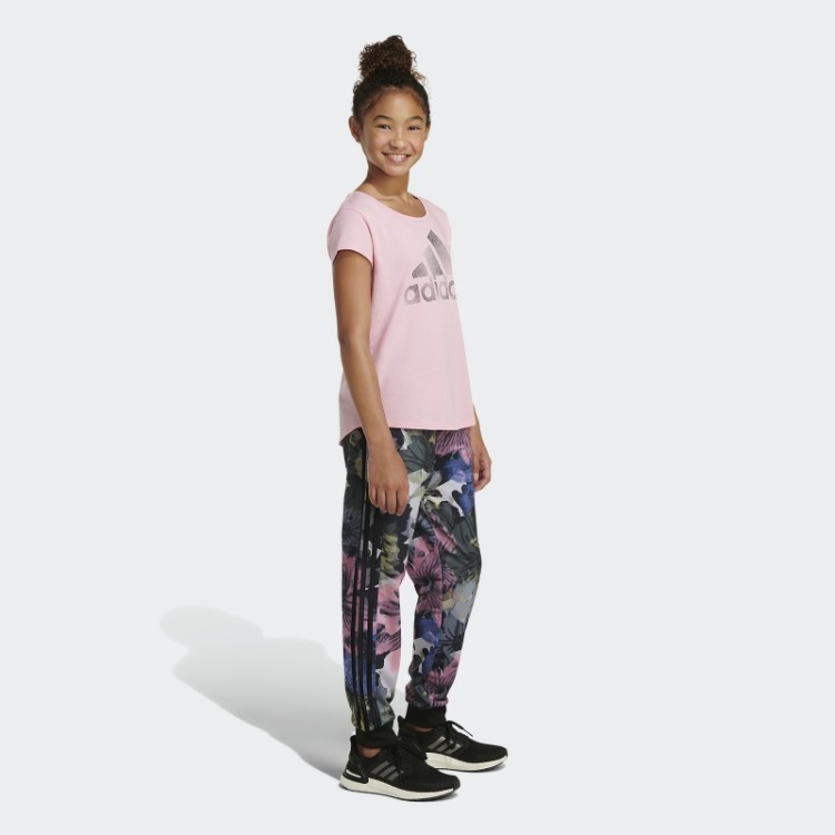 Adidas Allover Print 3 Listras Joggers De Tricô Preto