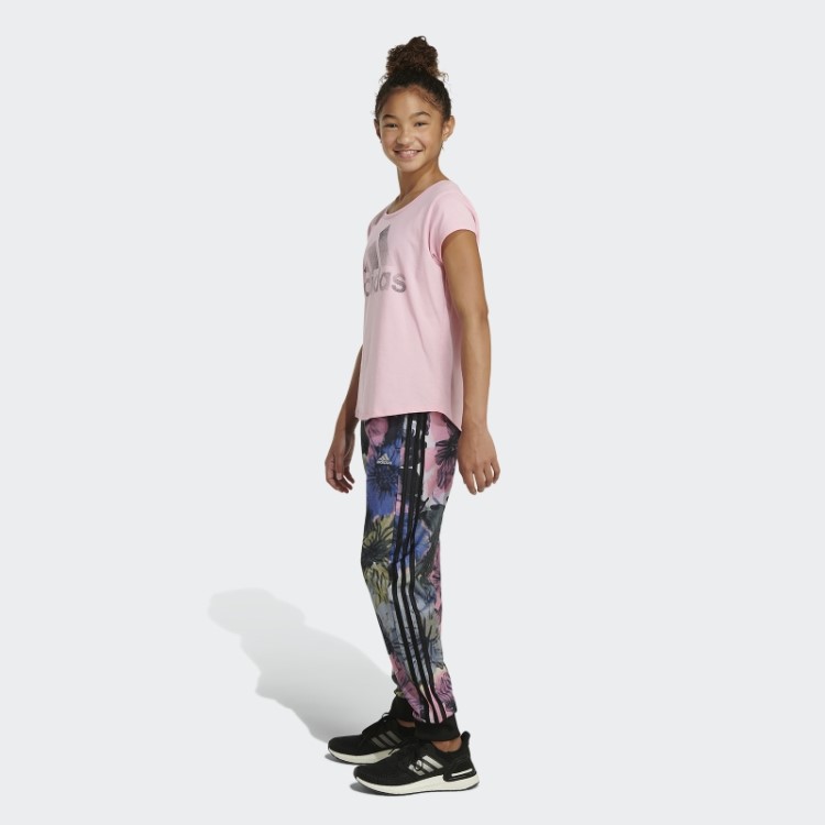 Adidas Allover Print 3 Listras Joggers De Tricô Preto