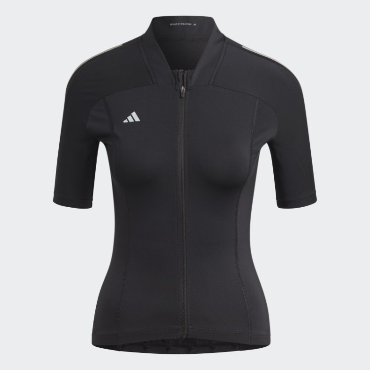 A Camisa De Ciclismo De Manga Curta Adidas Preta