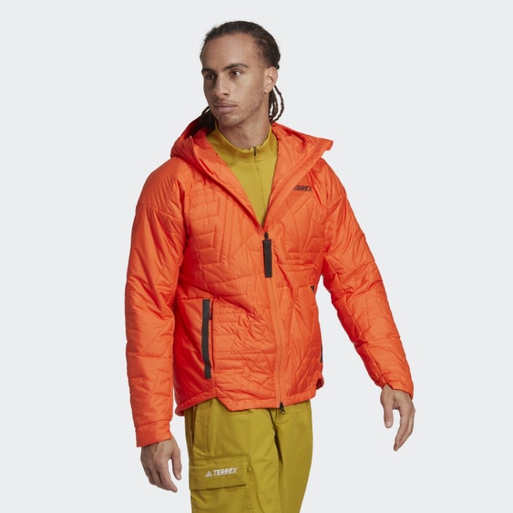 Laranja Adidas Terrex Myshelter Jaqueta Acolchoada Com Capuz Primaloft