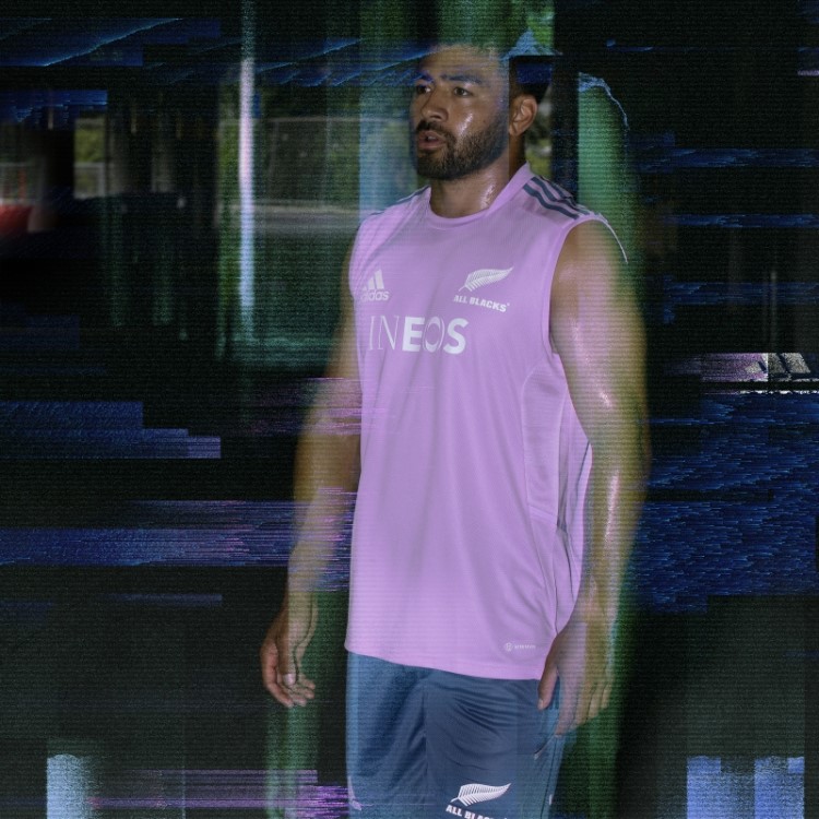 Camiseta Lilás All Blacks Rugby Performance Adidas