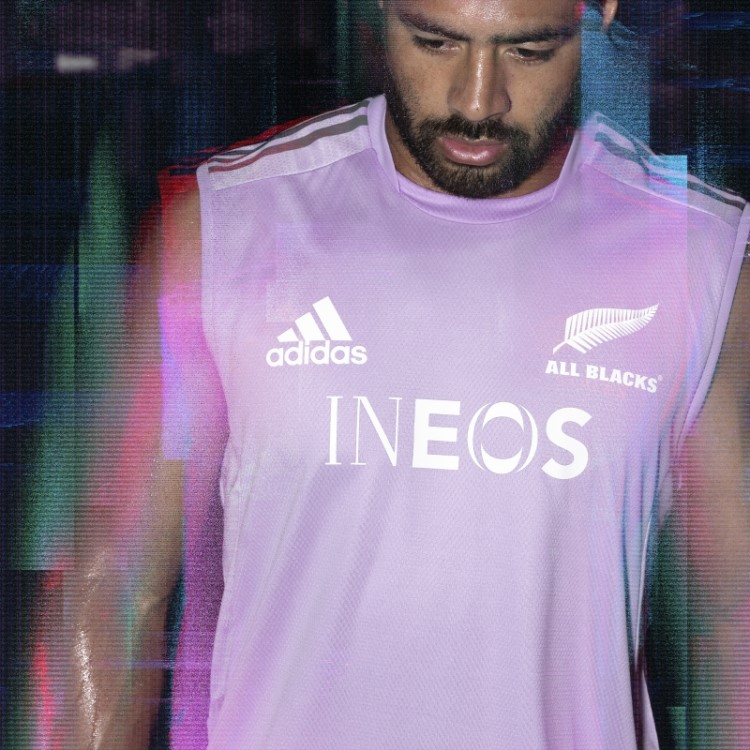 Camiseta Lilás All Blacks Rugby Performance Adidas