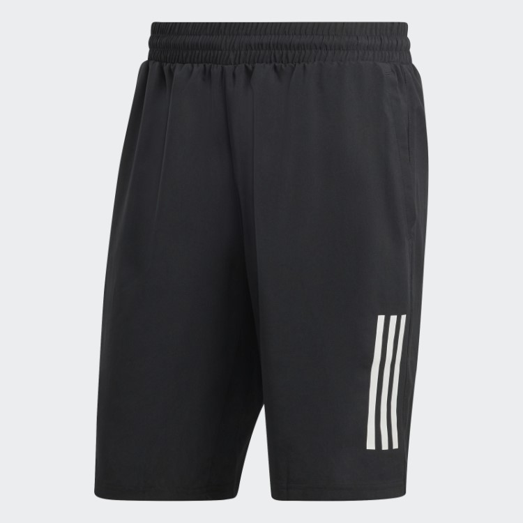 Calção De Tênis Adidas Club 3 Listras Preto Quente