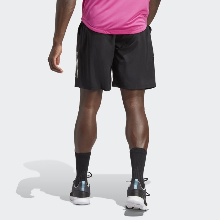 Moda Adidas Club 3 Listras Shorts De Tênis Preto