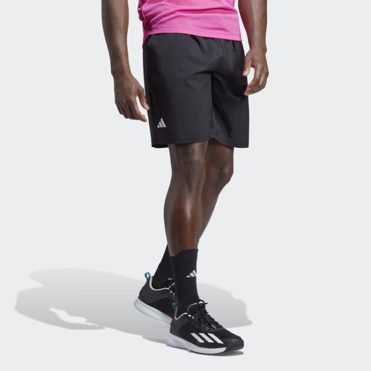 Moda Adidas Club 3 Listras Shorts De Tênis Preto