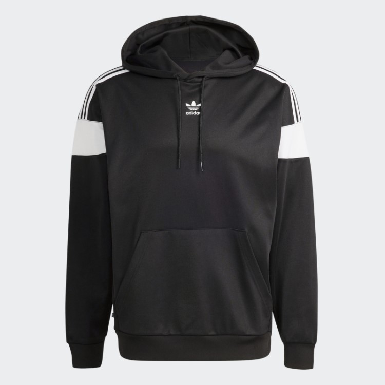 Adidas Moletom Com Capuz Preto Adicolor Classics Cut Line