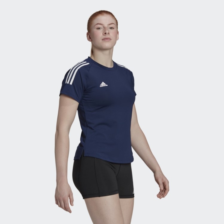 Camisa Hilo Adidas Azul Marinho
