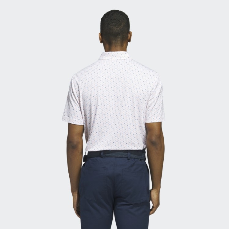 Adidas Camisa Polo De Golfe Go-to Print Coral