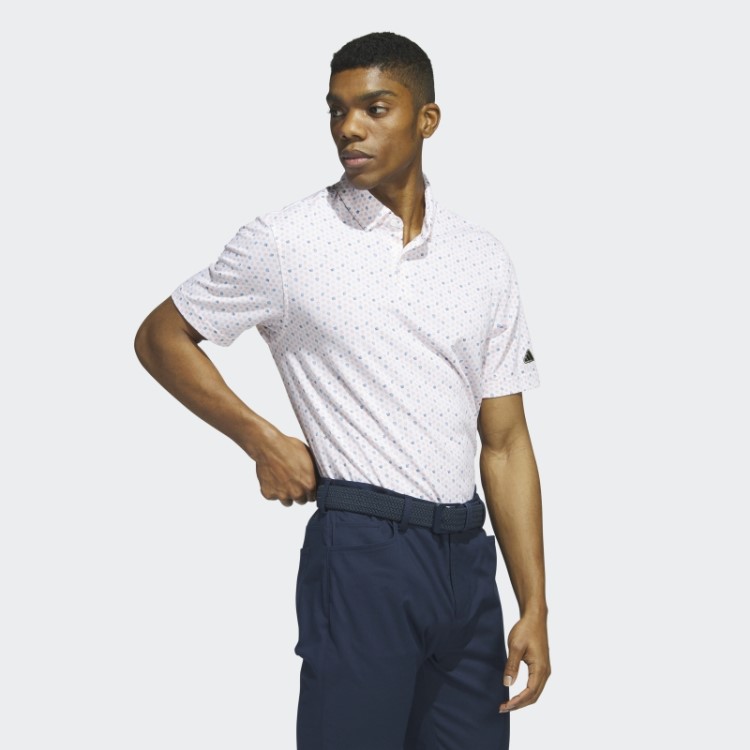 Adidas Camisa Polo De Golfe Go-to Print Coral