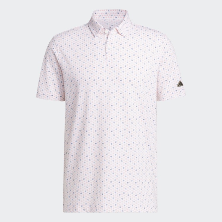 Adidas Camisa Polo De Golfe Go-to Print Coral