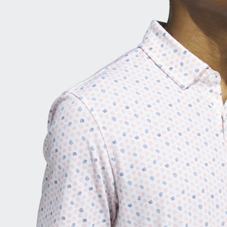 Adidas Camisa Polo De Golfe Go-to Print Coral