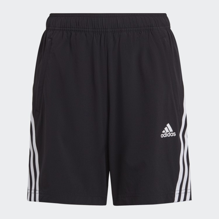 Short Preto Adidas Aeroready Primegreen Com As Três Listras