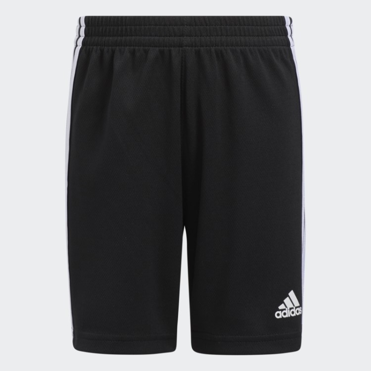 Calção Clássico Adidas Com As 3 Riscas Preto