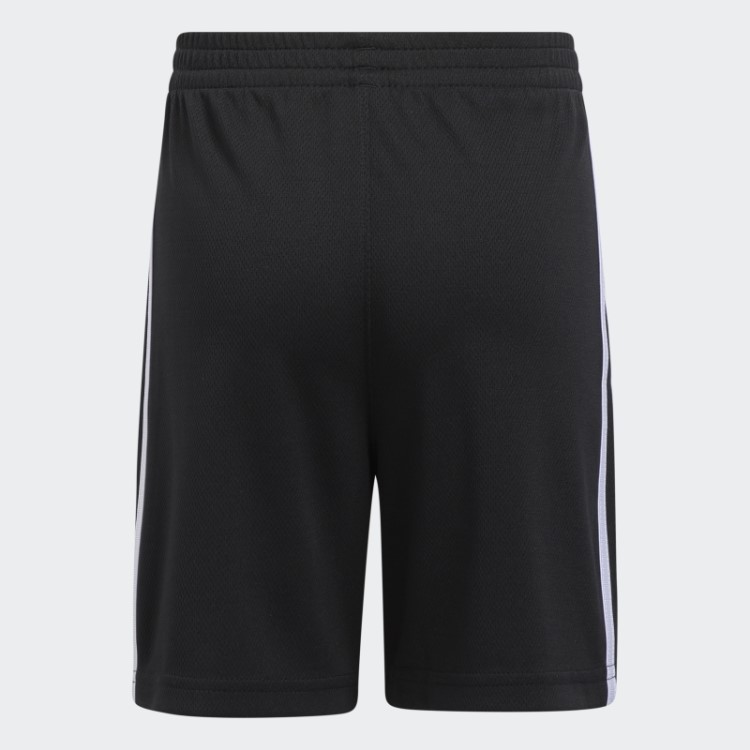 Calção Clássico Adidas Com As 3 Riscas Preto