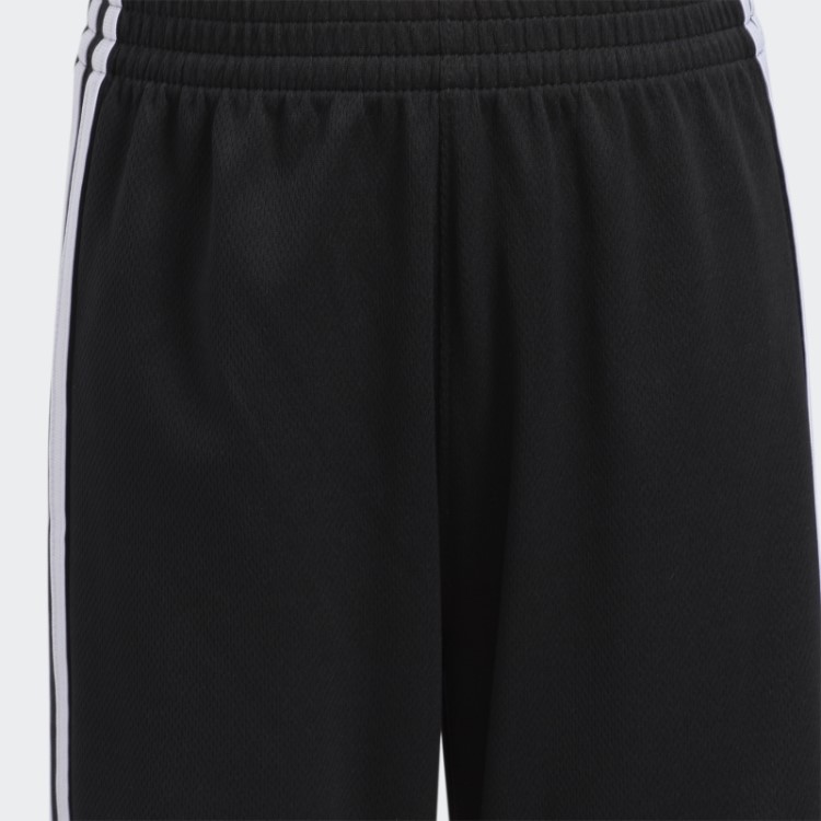 Calção Clássico Adidas Com As 3 Riscas Preto