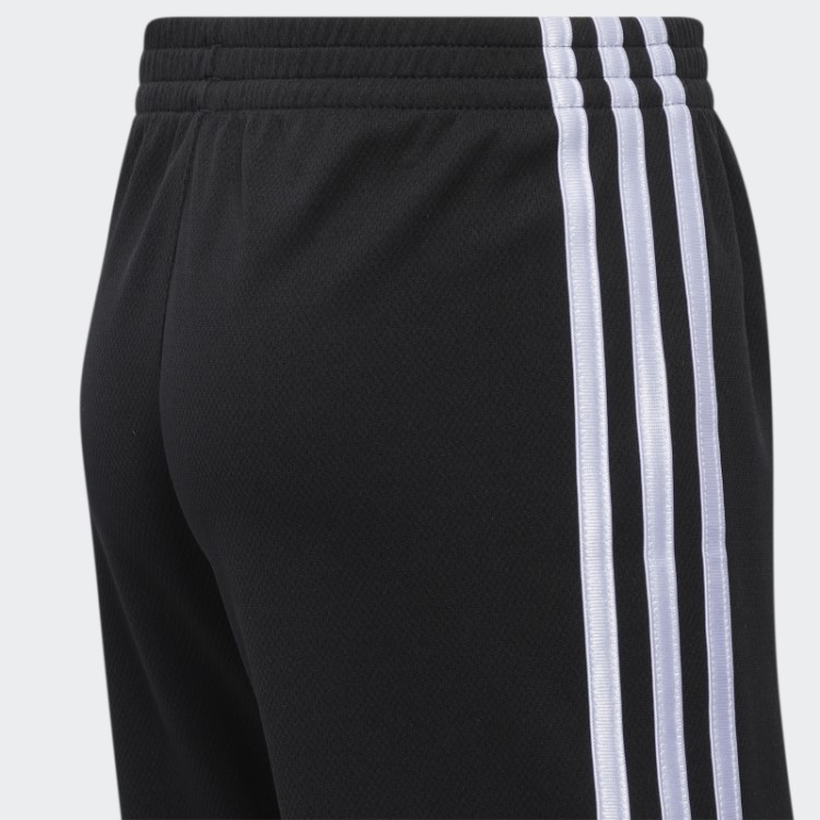 Calção Clássico Adidas Com As 3 Riscas Preto