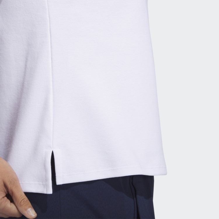 Camisa Polo Branca Adidas Go-to Piqué Sem Mangas