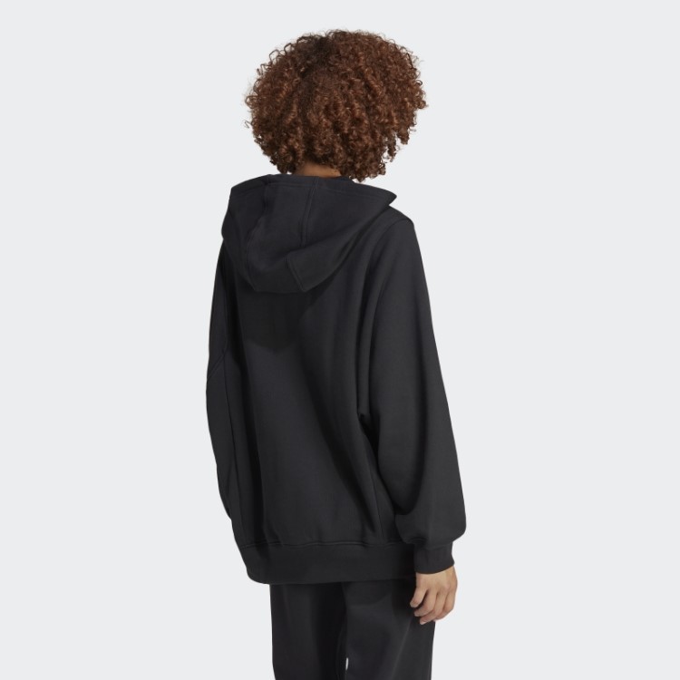 Moletom Com Capuz Essencial Premium Preto Adidas