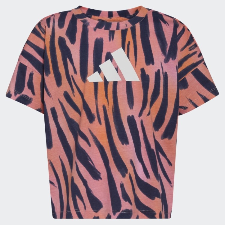 Camiseta Com Estampa De Logo Vermelho Acid Adidas