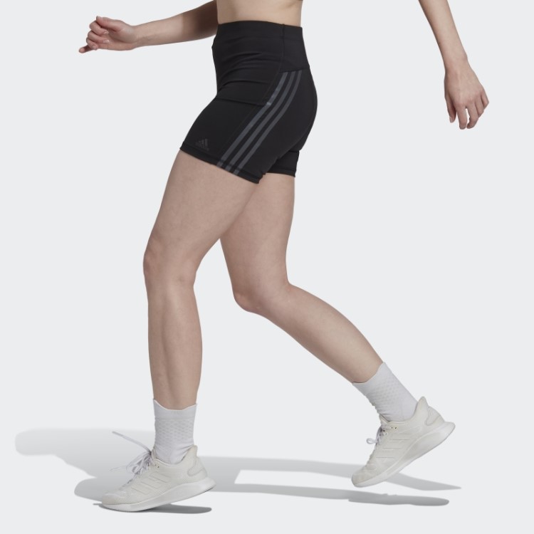Leggings Curtas Adidas Black Run Icons