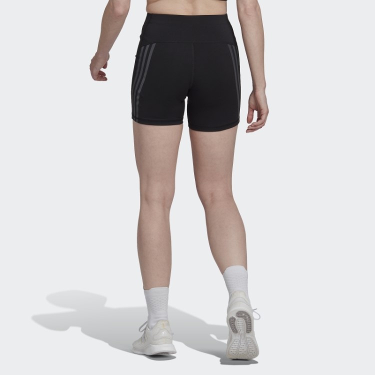 Leggings Curtas Adidas Black Run Icons