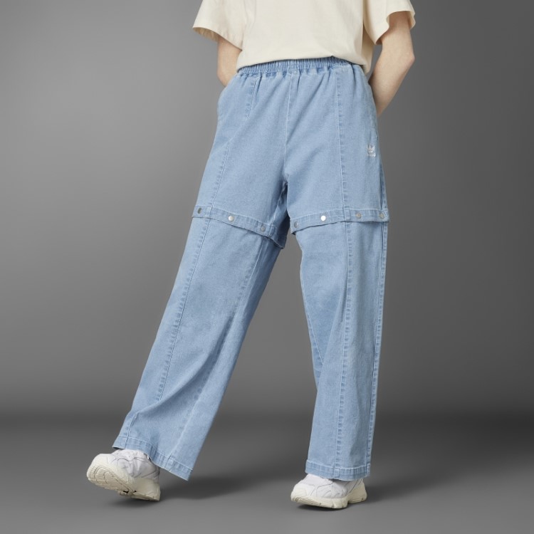 Calça Jeans Adidas Always Original Desbotada Azul Dnm