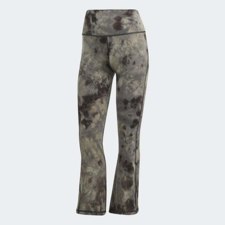 Legging Adidas Yoga Studio Earth Flare 7/8 Alumínio