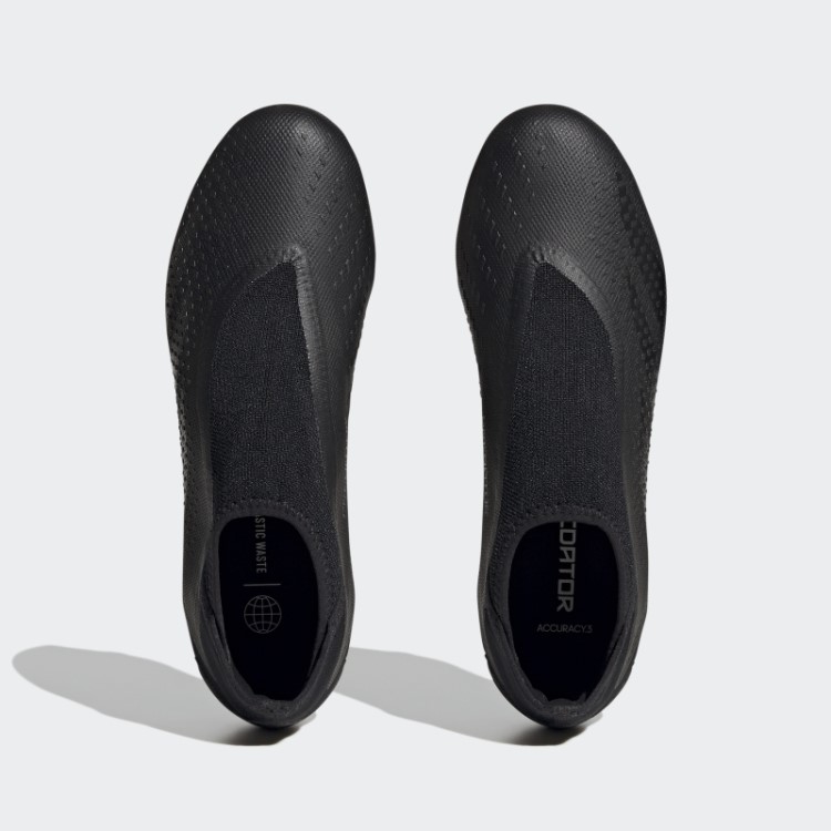 Precisão Do Predador.3 Chuteiras Sem Cadarço Para Chão Firme Adidas Preto
