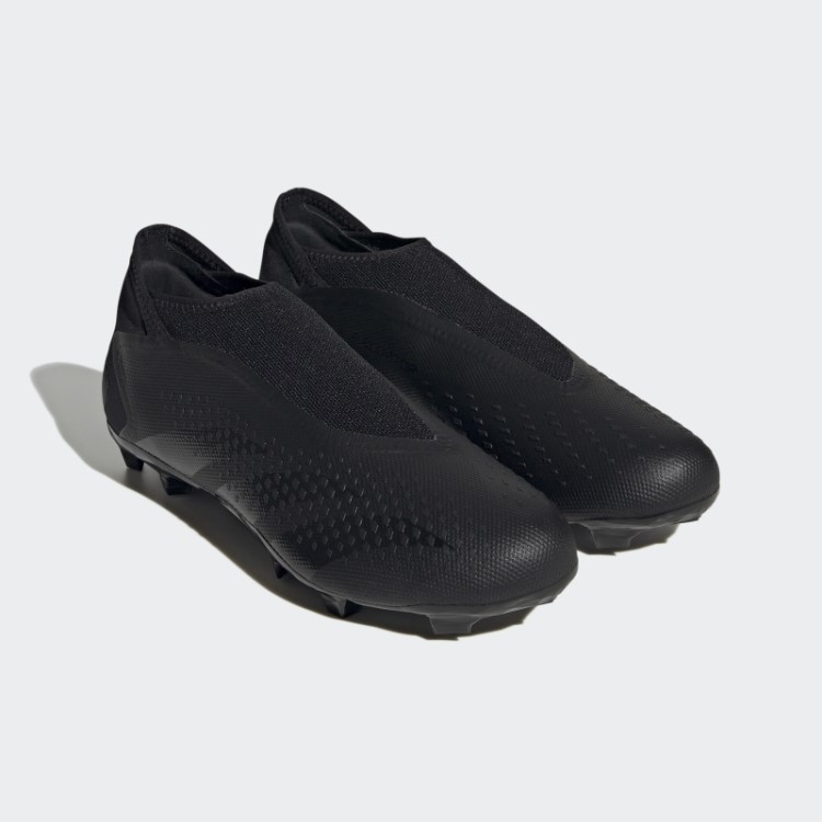 Precisão Do Predador.3 Chuteiras Sem Cadarço Para Chão Firme Adidas Preto