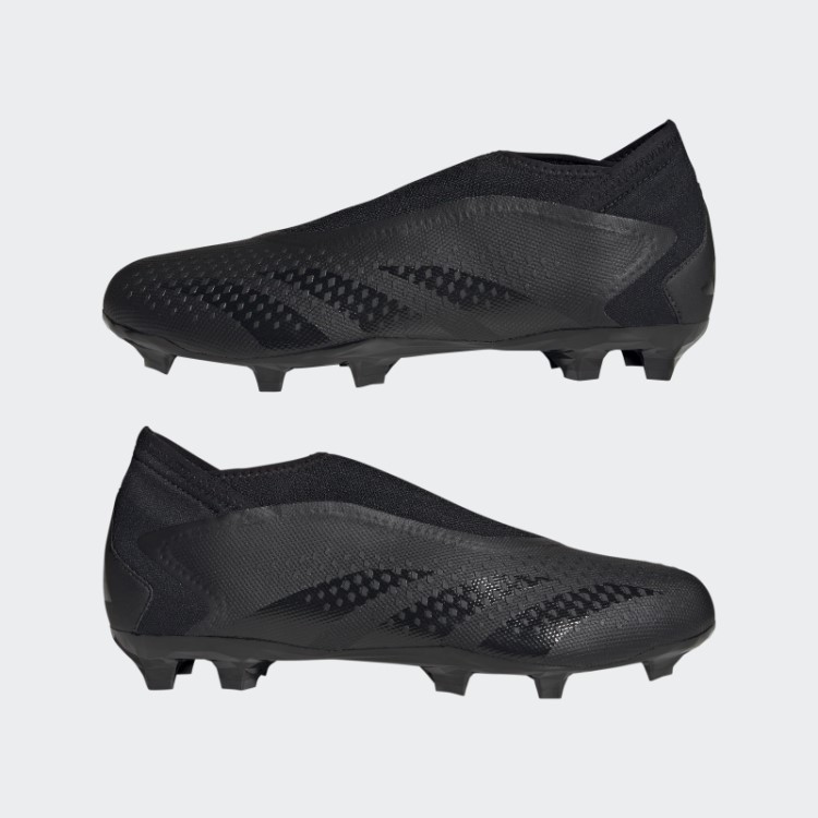 Precisão Do Predador.3 Chuteiras Sem Cadarço Para Chão Firme Adidas Preto
