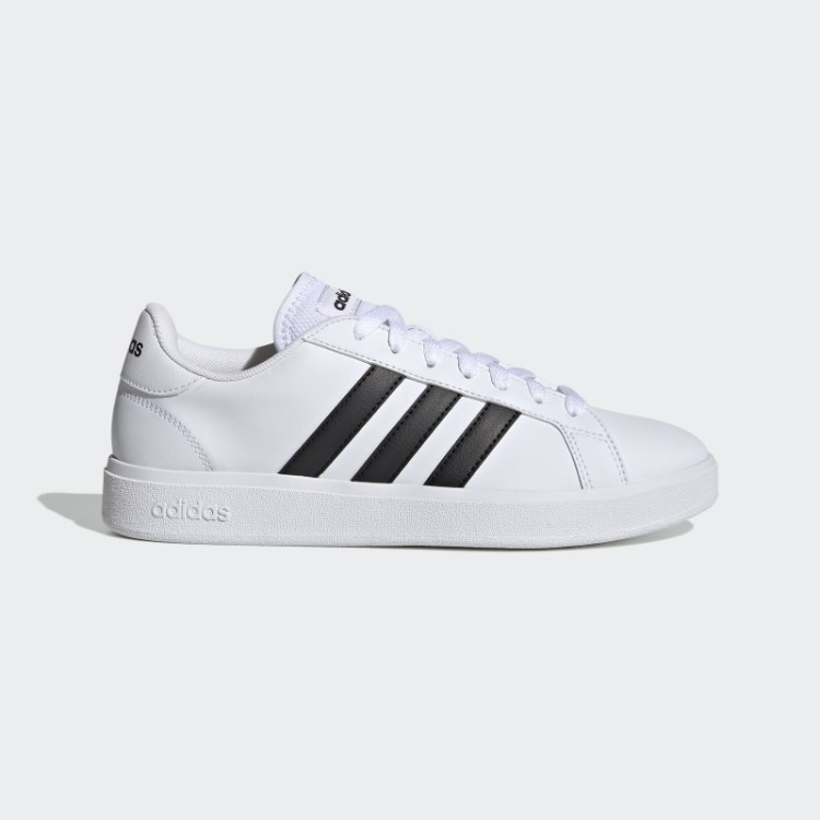 Adidas Grand Court Td Estilo De Vida Corte Sapatos Casuais Preto Elegante