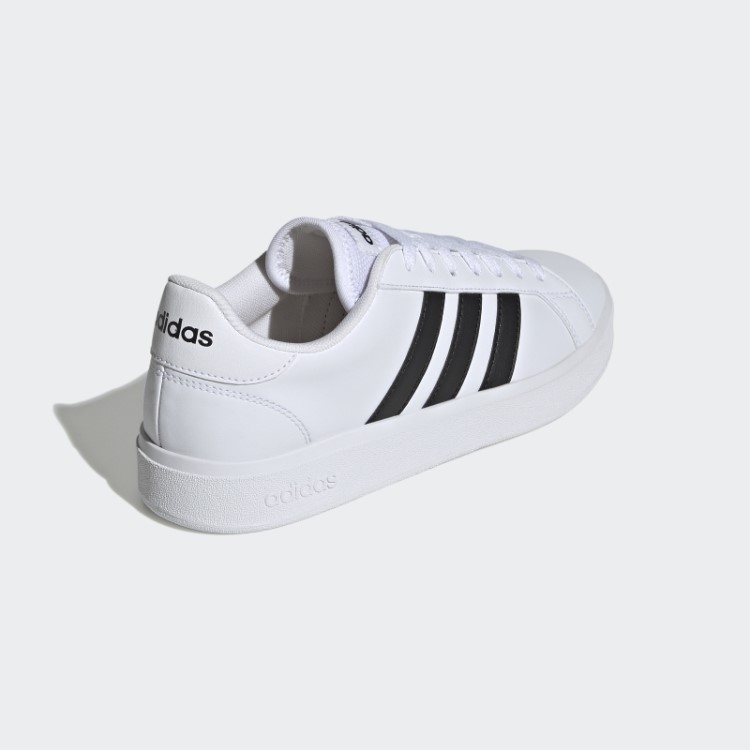 Adidas Grand Court Td Estilo De Vida Corte Sapatos Casuais Preto Elegante