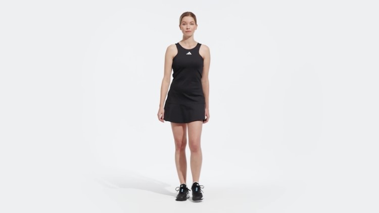 Adidas Tenis Vestido Y Preto
