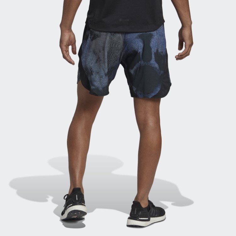 Adidas D4t Hiit Shorts De Treino Com Estampa Allover Preto Fashion