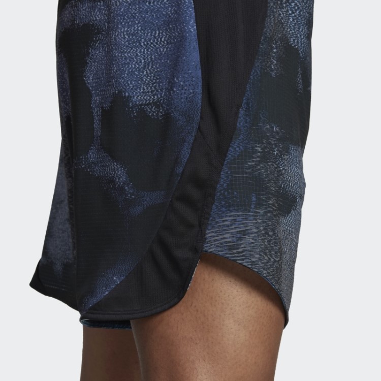 Adidas D4t Hiit Shorts De Treino Com Estampa Allover Preto Fashion
