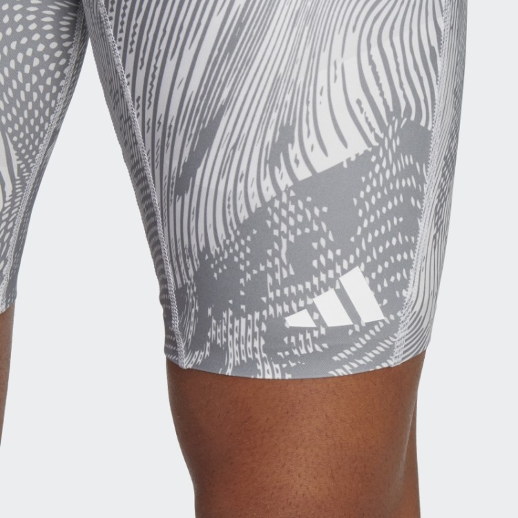 Leggings Curtas Adidas Adizero Sábado Moda Branca